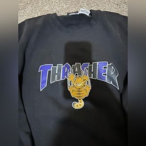 thrasher black crewneck.